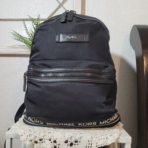 Michael Kors Sleek Black Unisex Backpack